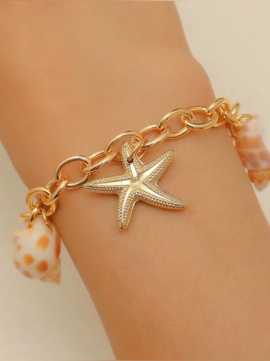 The Unbranded Brand Jewelry - Fashion Ocean Shell Starfish Bracelet.